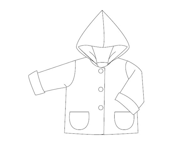 Children Reversible Hooded Jacket Pattern Pdf Sewing Baby 