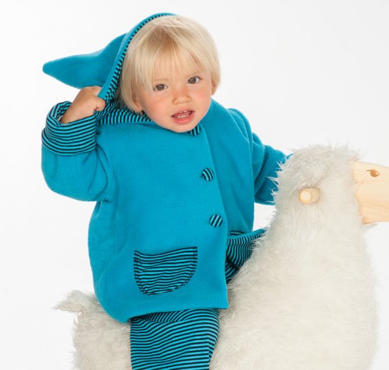 Schnittmuster Baby Zipfeljacke TORETTO Anleitung Datei 62/68–98/104