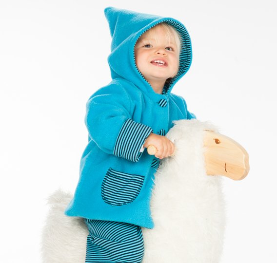 sewing pattern baby pixie jacket TORETTO tutorial file 3m/6m–3y/4y