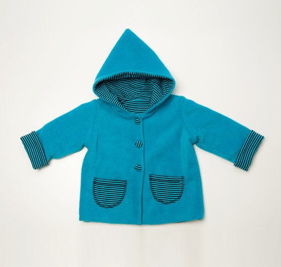 sewing pattern baby pixie jacket TORETTO tutorial file 3m/6m–3y/4y