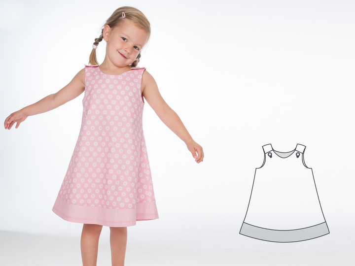 Girls Dress STEFFI 3-in-1 – PDF Pattern 9m/12m-11y/12y