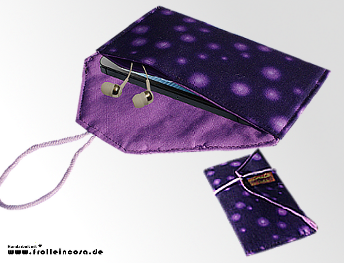 Nähanleitung Handytasche "Unique" 13 x 8 cm
