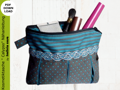 Nähanleitung Kosmetiktasche"Calypso"