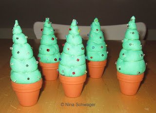 Weihnachtsbäumchen genäht
