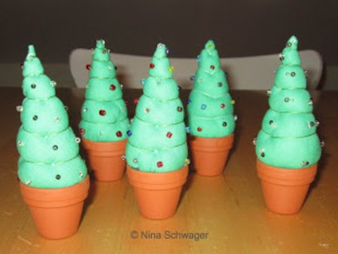 Weihnachtsbäumchen genäht