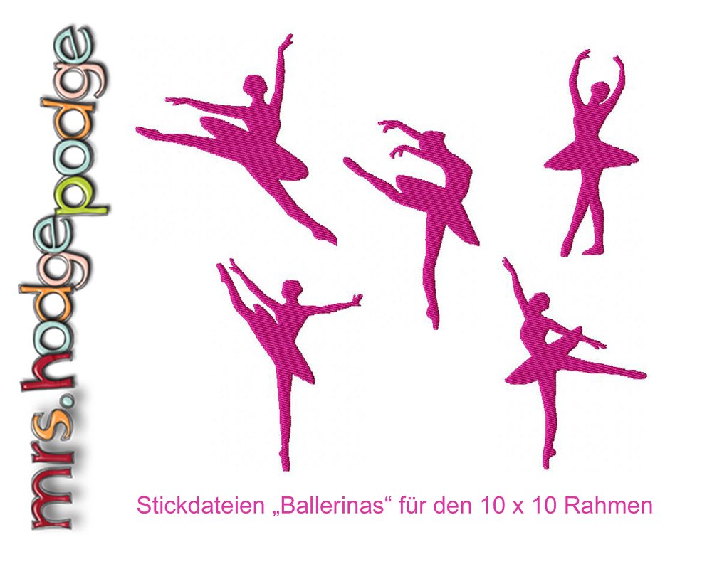 Stickdateien Serie Ballerina