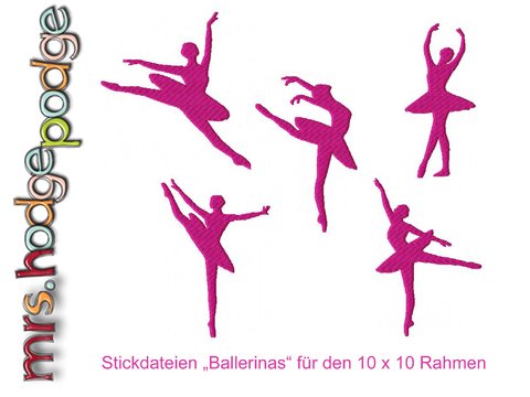 Stickdateien Serie Ballerina