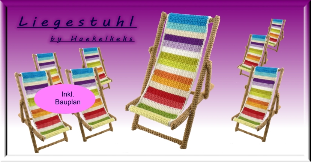 Liegestuhl --- Häkelanleitung von Haekelkeks