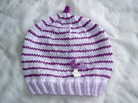 Strickanleitung Baby-Mütze, Mütze für Kleinkind, Gr. 74-80    #011