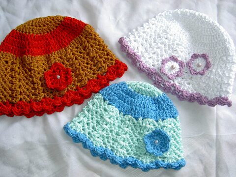 Häkelanleitung Sommer-Hut Ku 48 - 56 cm, Häkelmütze  #012