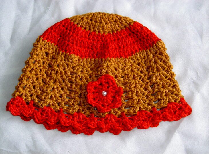 Häkelanleitung Sommer-Hut Ku 48 - 56 cm, Häkelmütze  #012