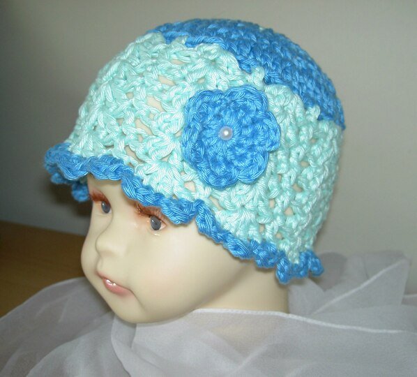 Häkelanleitung Sommer-Hut Ku 48 - 56 cm, Häkelmütze  #012