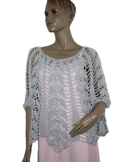 Häkelanleitung Tunika Big Shirt Gr. 38 bis 46