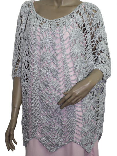 Häkelanleitung Tunika Big Shirt Gr. 38 bis 46