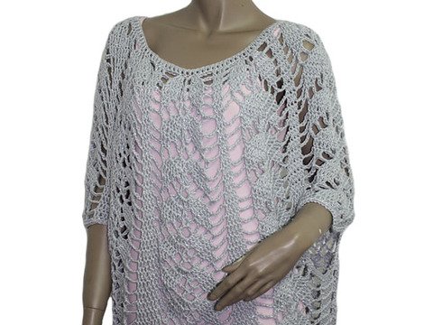 Häkelanleitung Tunika Big Shirt Gr. 38 bis 46