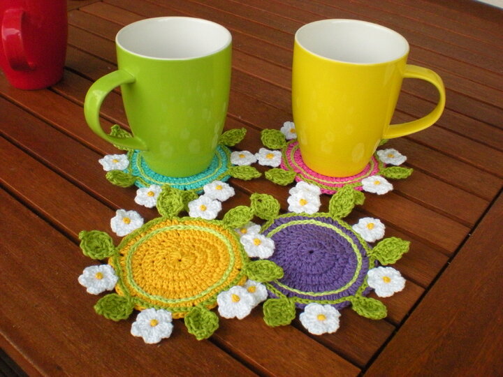 Gehäkelte Untersetzer