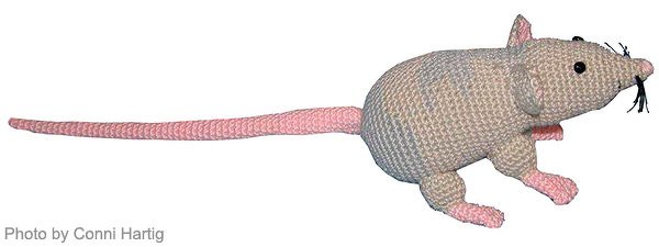 amigurumi rat bibi crochet PDF pattern tutorial crochet animal designed by Conni Hartig file ebook - Image 2