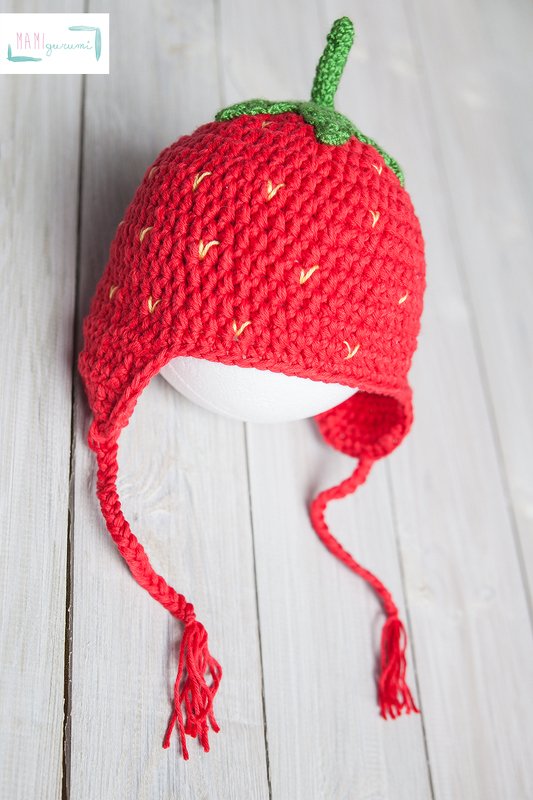 Häkelanleitung / E-Book Erdbeermütze Erdbeere - Bild 5