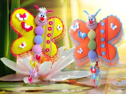 Lach mit mir Schmetterling - Häkelanleitung von Diana´s kleiner Häkelshop