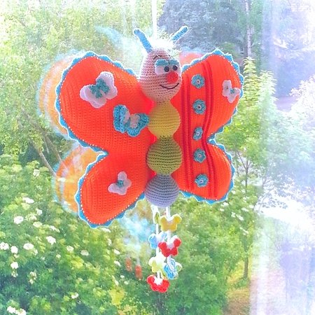 Lach mit mir Schmetterling - Häkelanleitung von Diana´s kleiner Häkelshop