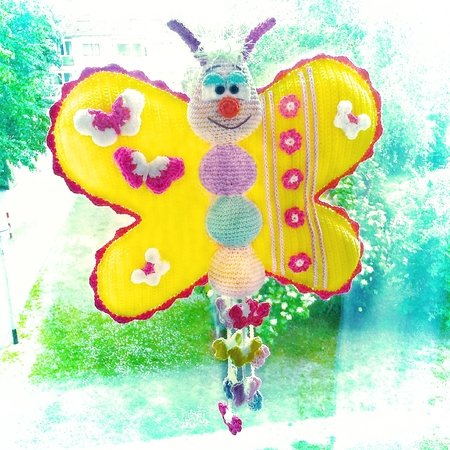 Smile with me butterfly - Crochet Pattern from Diana´s kleiner Häkelshop