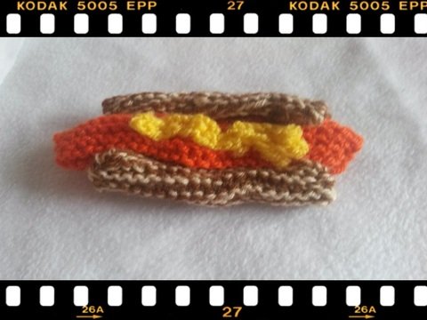 Strickanleitung Hot Dog- ganz simpel zu stricken