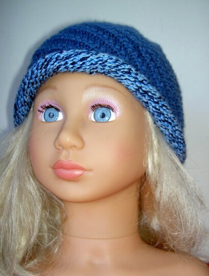 Strickanleitung Kinder-Mütze, Spiralmütze Rollrand, ca. 2 - 4 Jahre,   #014