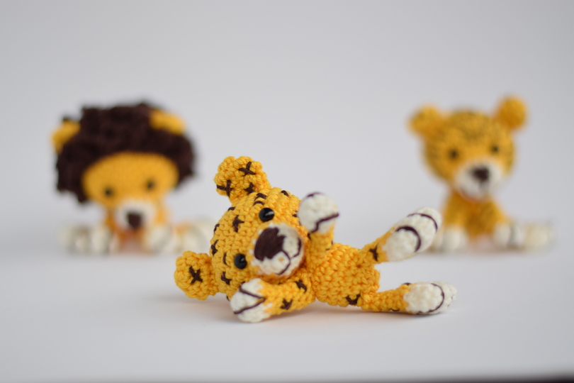 Häkelanleitung Haekelicious Löwe / Leopard / Tiger / schwarzer Panther