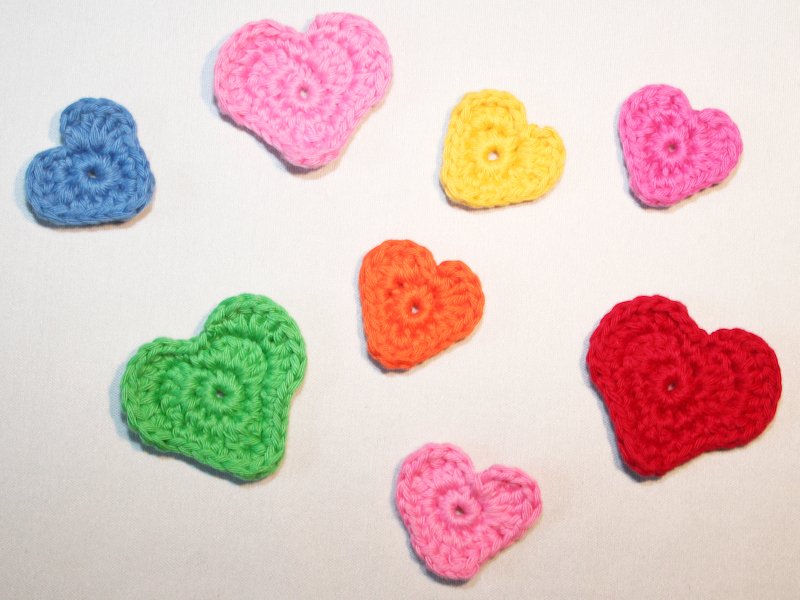 Hearts - 2 sizes - Free Crochet Pattern - Image 4