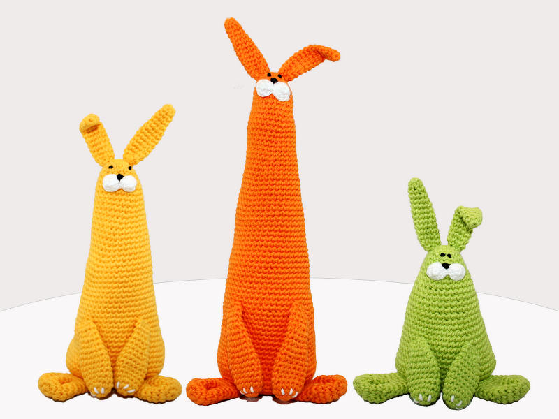 Bunnies Trio - 3 sizes - Crochet Pattern - Image 2