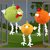 Chickens to hang up - 3 sizes - Crochet Patterns