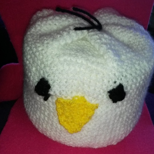 Strickanleitung Klorollenhut Huhn- auch für Anfänger