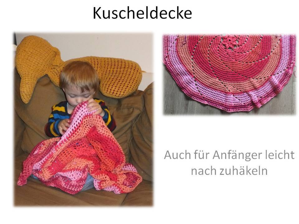 Kuscheldecke zum Häkeln - super einfach und wunderschön - Bild 2