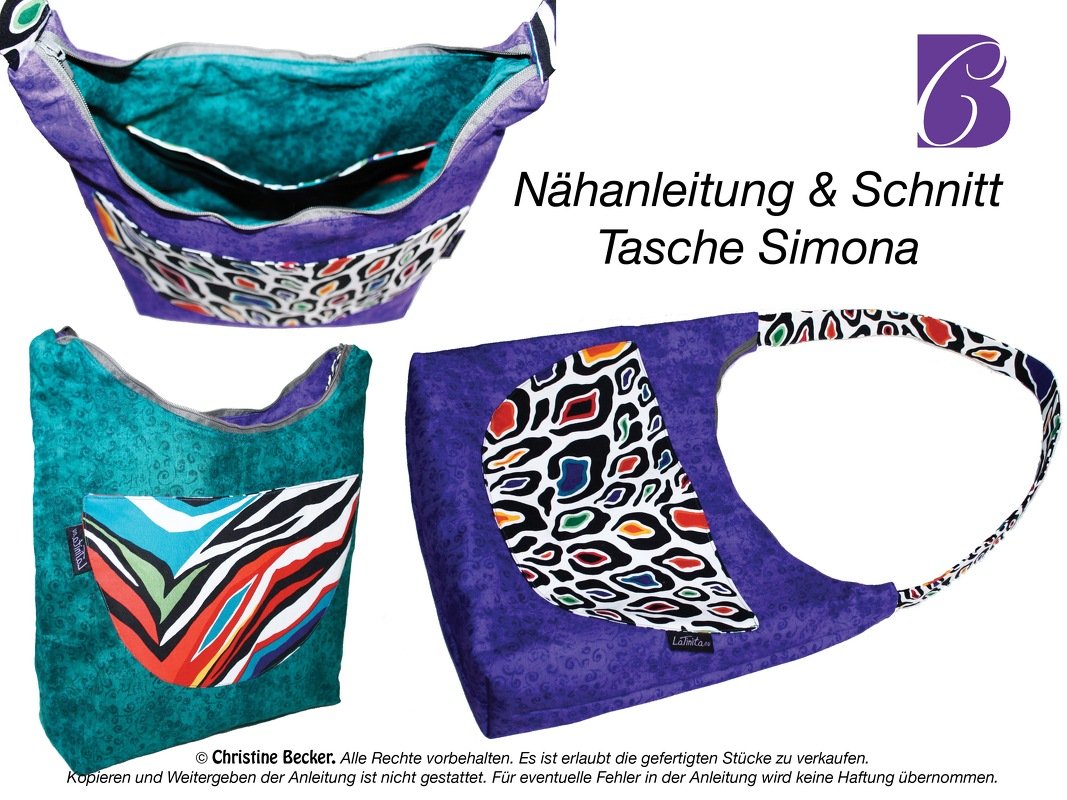 E-Book Schnittmuster und Nähanleitung Tasche Simona - Bild 2