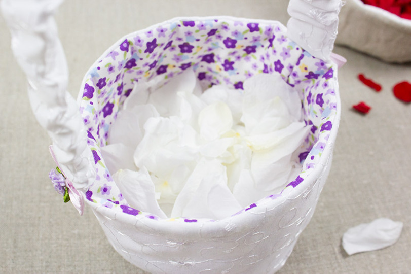  Blumenkörbchen für die Hochzeit