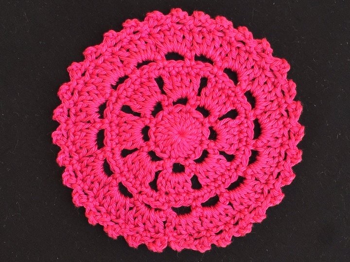 Untersetzer Retro-Style Motiv 6 häkeln