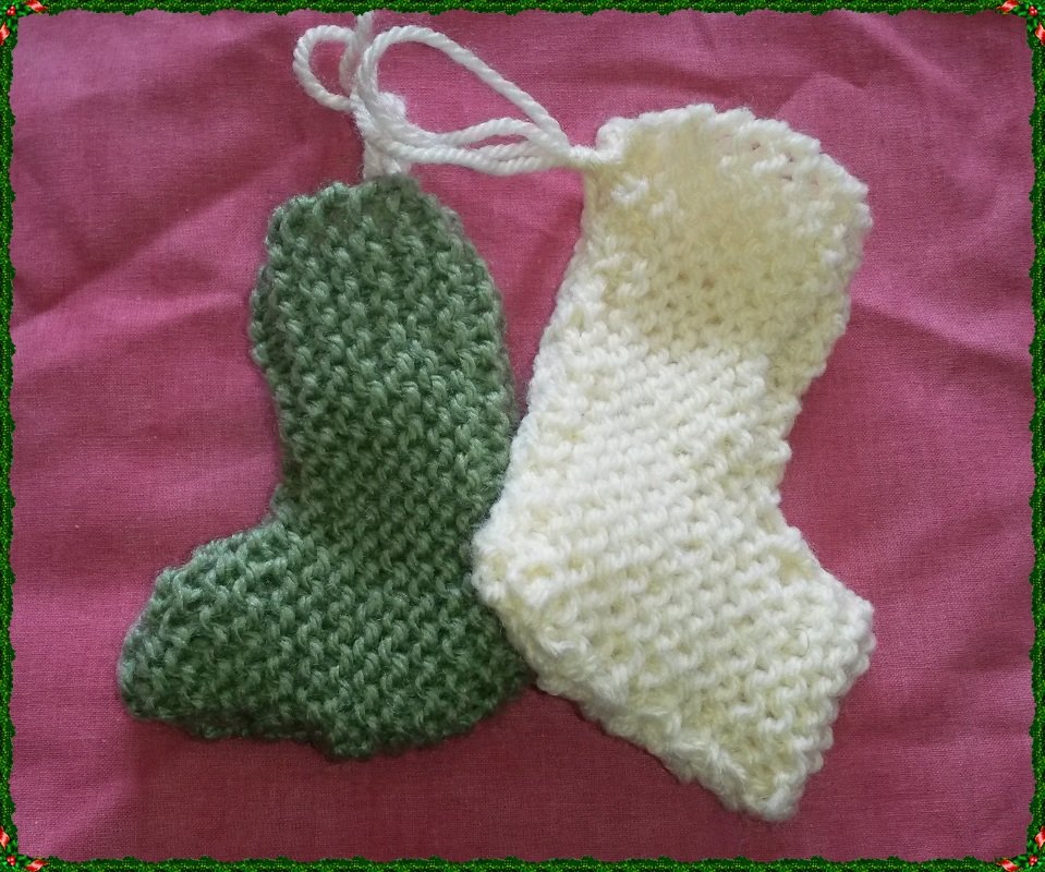 Strickanleitung Weihnachtsstiefel zum aufhängen- auch für Anfänger - Bild 2