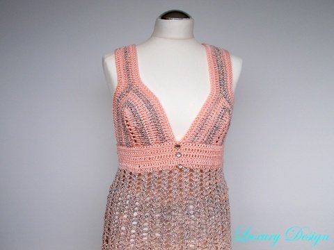 Häkelanleitung Minikleid,Sommertunika,Longtop alle Größen Luxury Design No.42