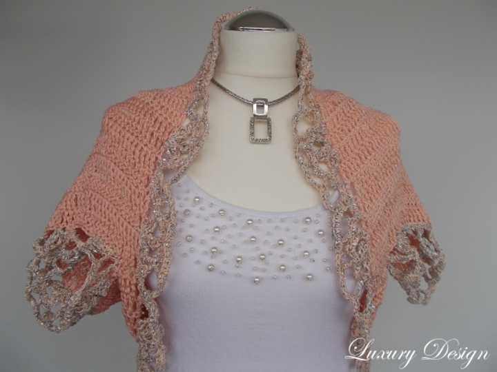 Häkelanleitug Bolero alle Größen Luxury Design No.43