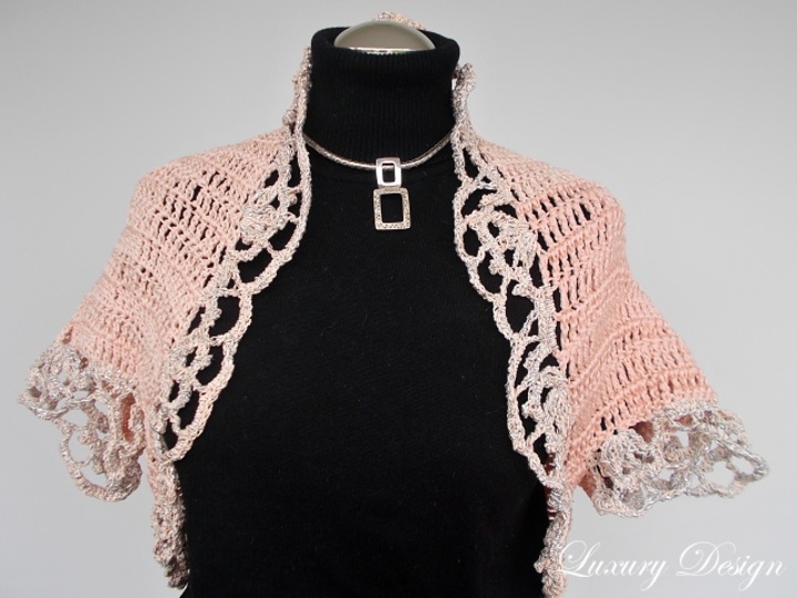 Häkelanleitug Bolero alle Größen Luxury Design No.43