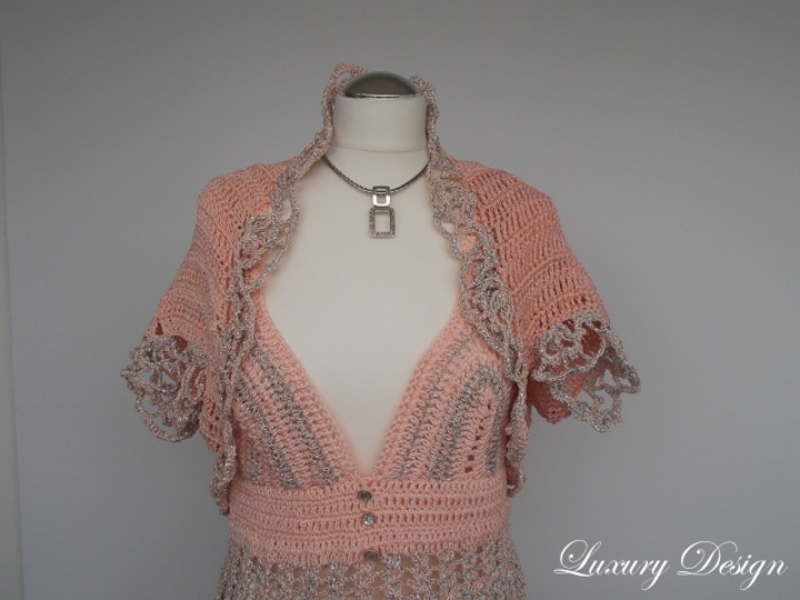 Häkelanleitug Bolero alle Größen Luxury Design No.43
