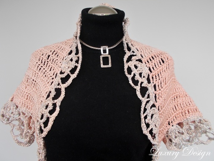 Häkelanleitug Bolero alle Größen Luxury Design No.43