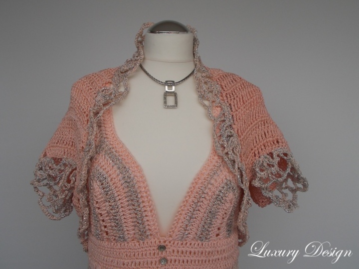 Häkelanleitug Bolero alle Größen Luxury Design No.43