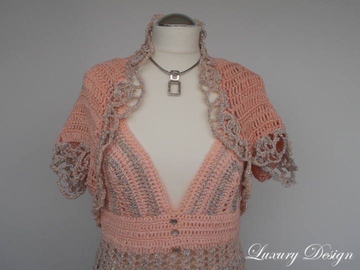 Häkelanleitug Bolero alle Größen Luxury Design No.43