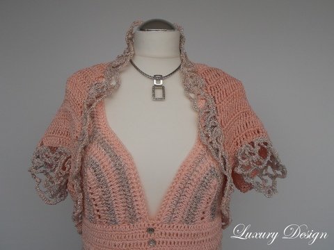 Häkelanleitung Minikleid und Bolero alle Größen Luxury Design Set No.1