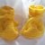 Strickanleitung Babyschuhe Gelb- auch für Anfänger