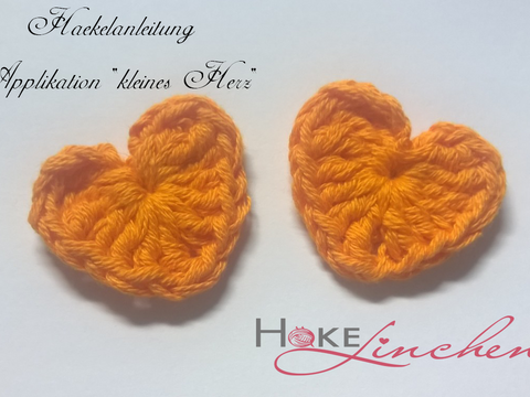 Kostenlose Anleitung Häkelapplikation "kleines Herz"