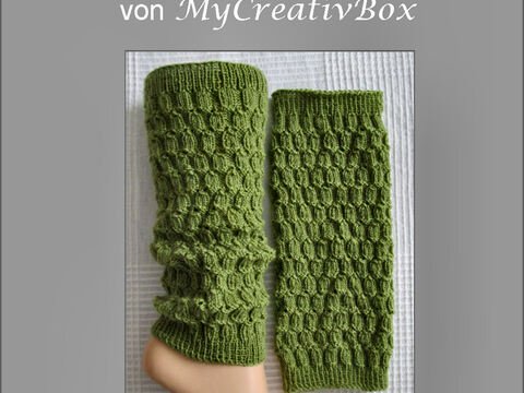 Beinstulpen "Scale" - 14 J. bis Erwachsene--Strickanleitung