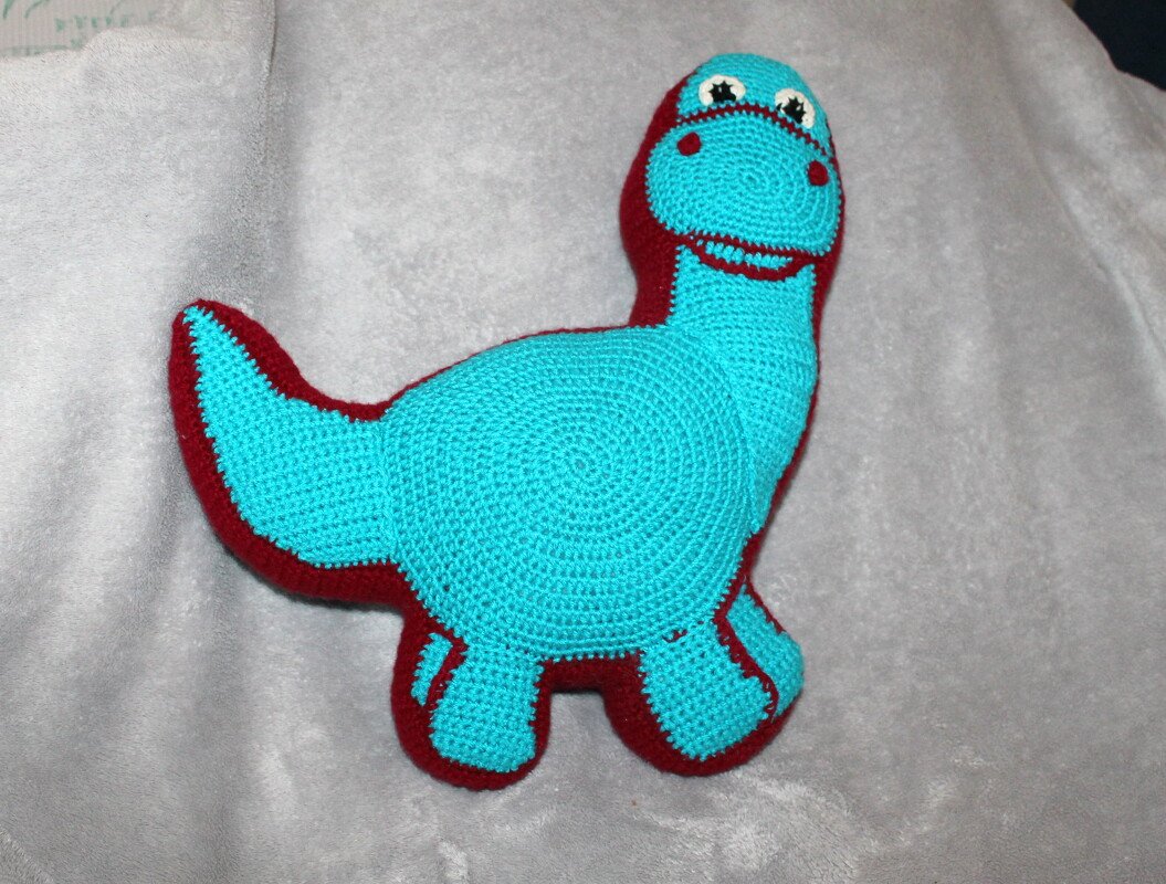 Häkelanleitung Dinokissen - Bild 2