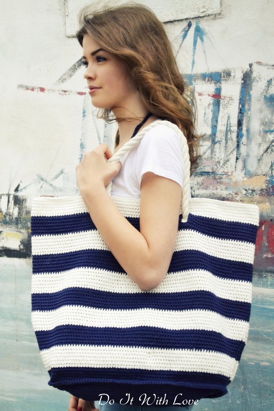 Strandtasche Nautical XL Häkelanleitung E-Book